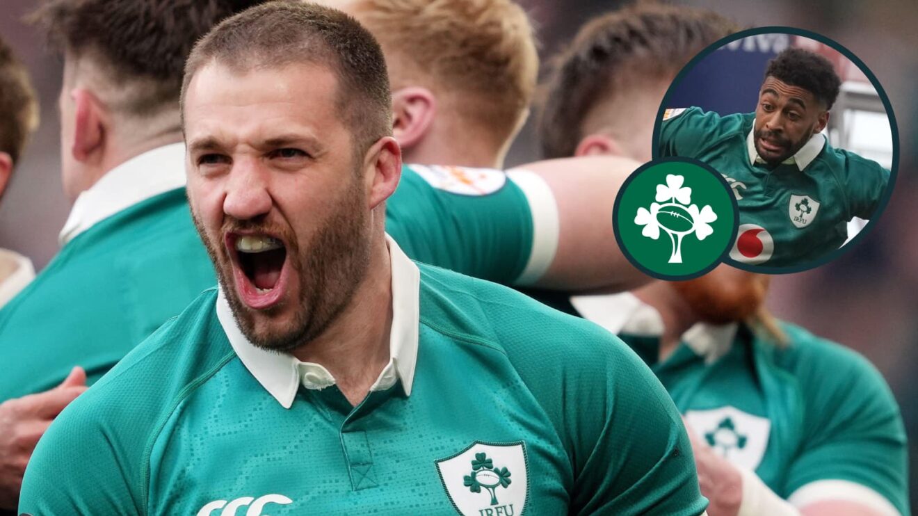 two layer image of Ireland's Stuart McCloskey and Robert Baloucoune