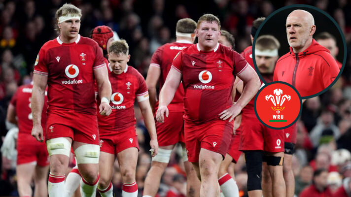 Wales players and Steve Tandy image