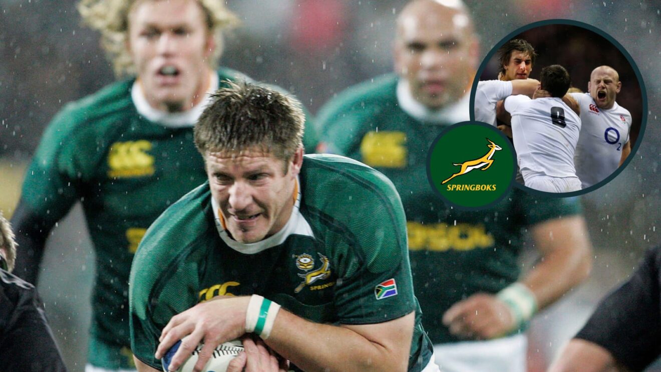 two layer image of Bakkies Botha and Eben Etzebeth