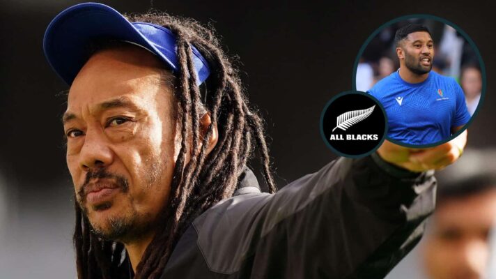 Tana Umaga and an inset of ex-All Blacks fly-half Lima Sopoaga.