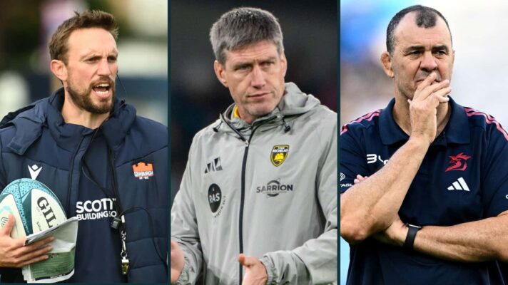 Mike Blair, Ronan O'Gara and Michael Cheika.