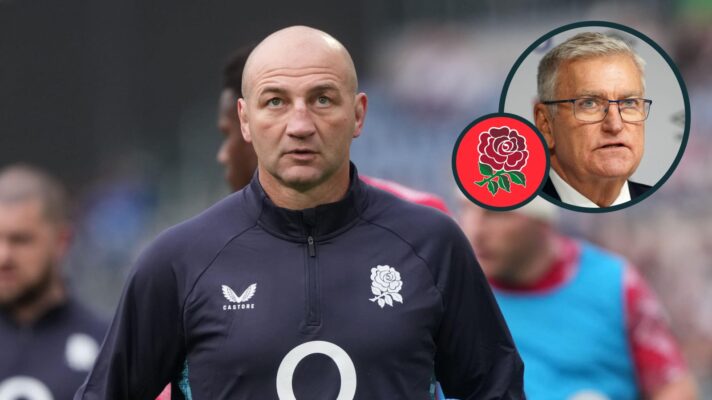 England head coach Steve Borthwick and RFU chief Bill Sweeney.
