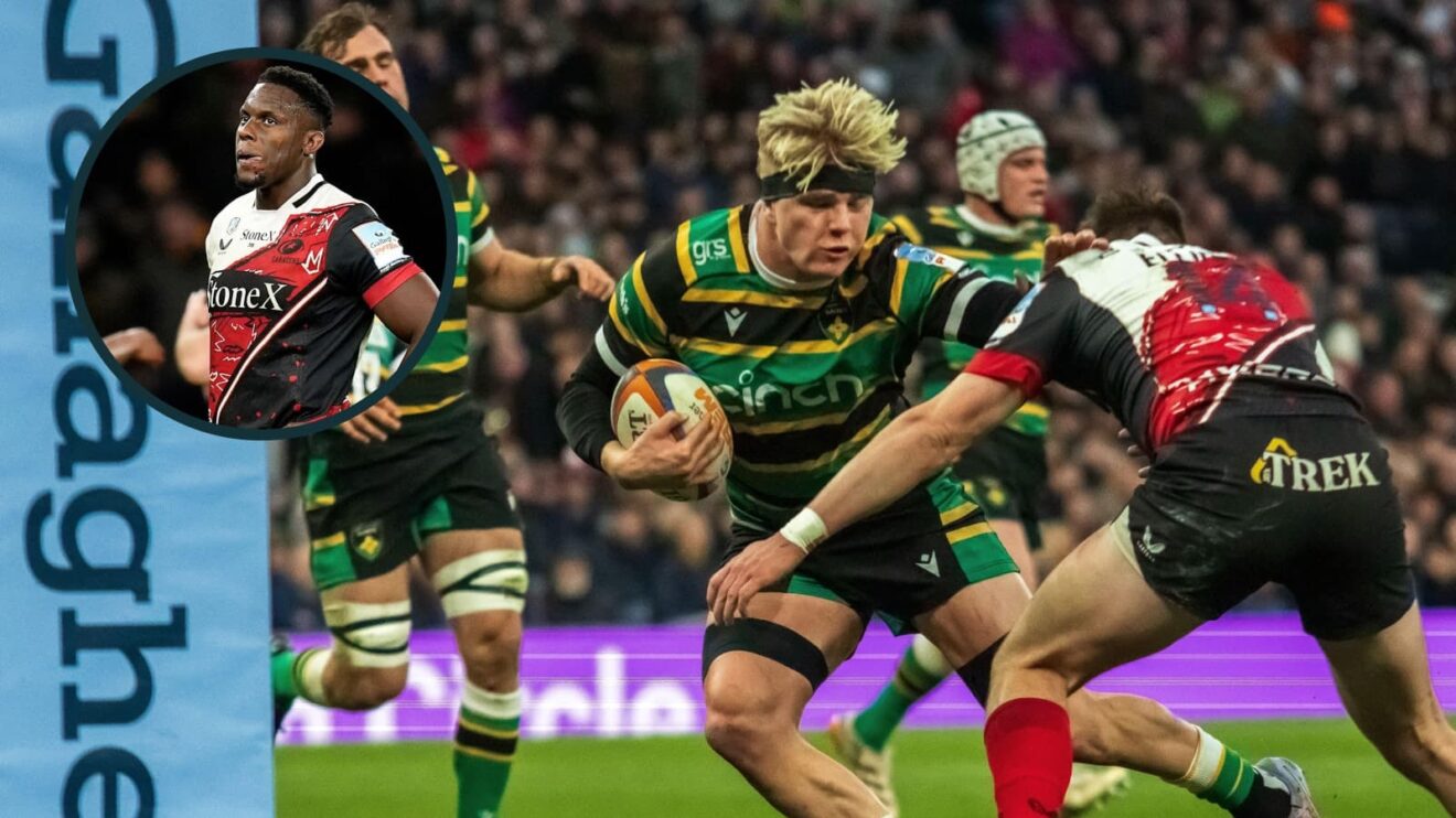 two layer image of Henry Pollock and Maro Itoje