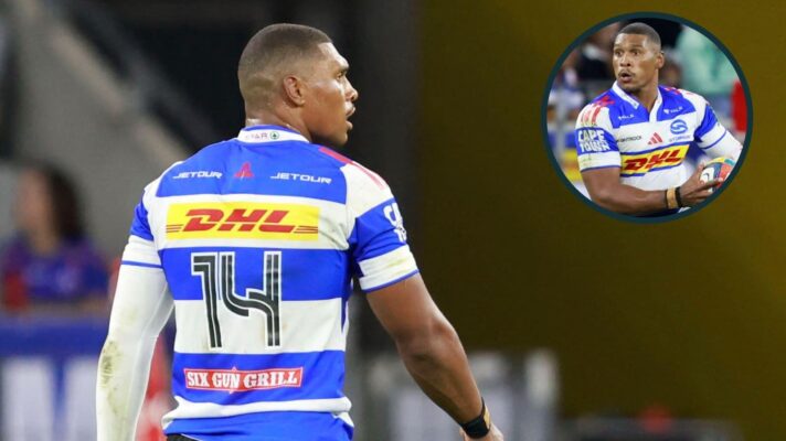 Stormers star Damian Willemse playing wing against Edinburgh.