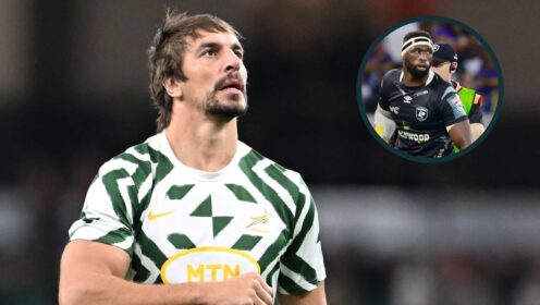 Sharks and Springboks star Eben Etzebeth and Siya Kolisi.