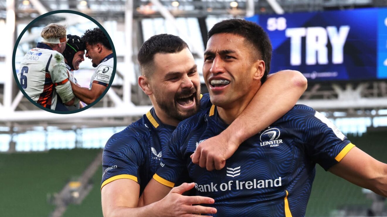 Two layer image of Rieko Ioane and Darcy Graham