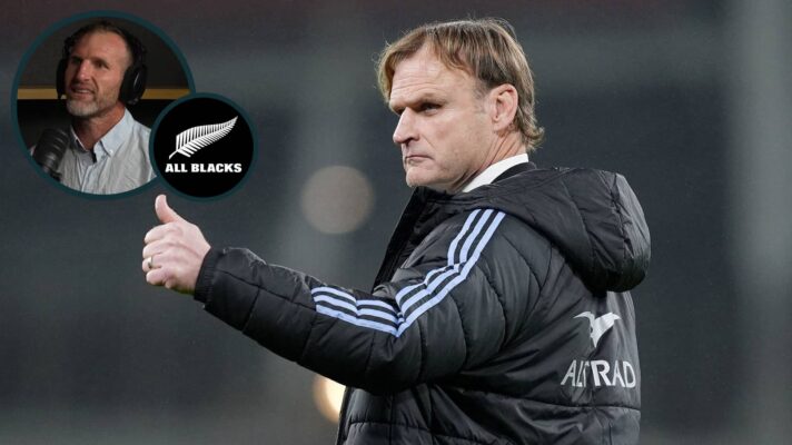 Former All Blacks head coach Scott Robertson and ex-captain Kieran Read (inset).