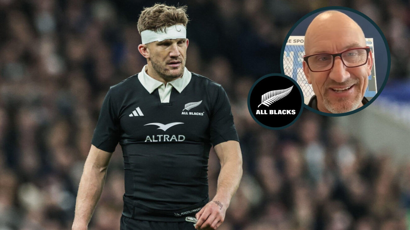 All Blacks fly-half Damian McKenzie and former New Zealand scrum-half Ant Strachan (inset).