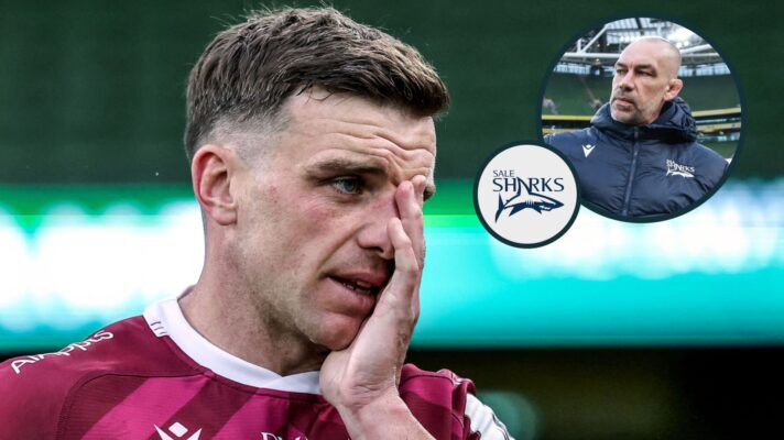 two layer image of George Ford and Alex Sanderson