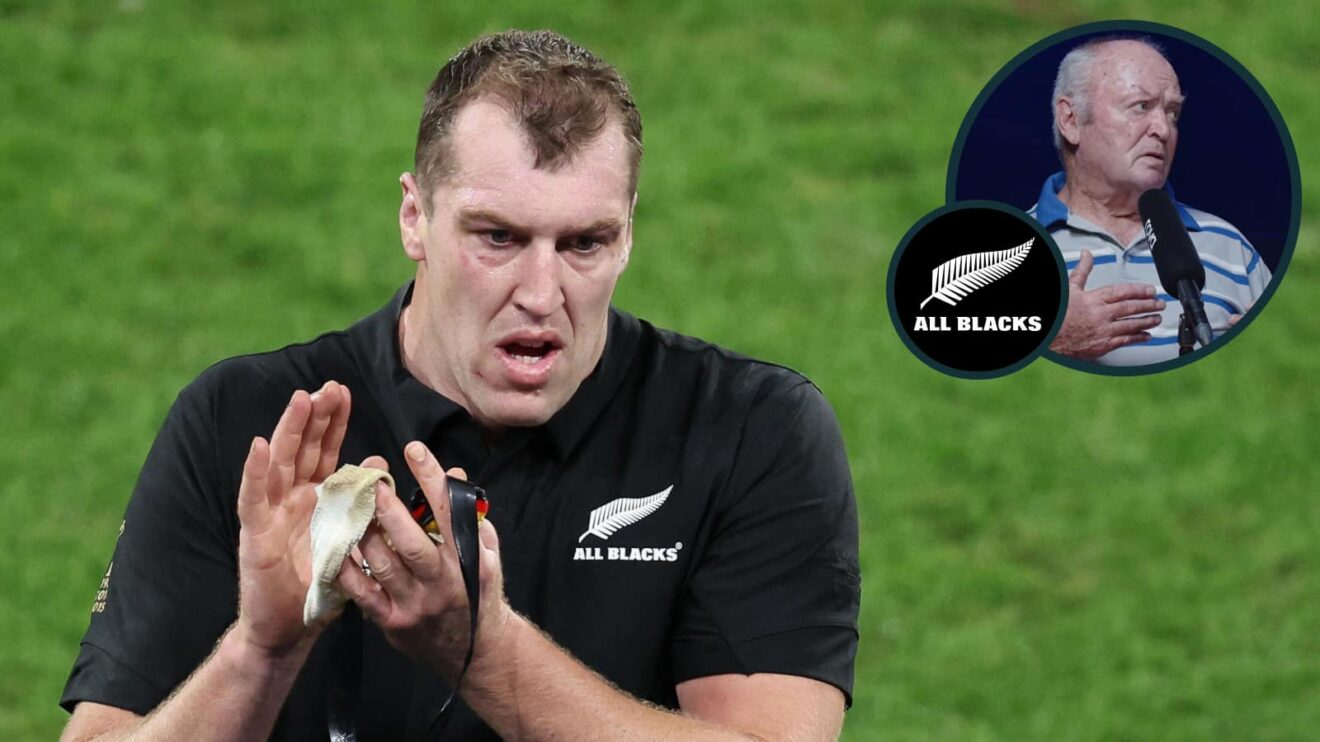 Former All Blacks lock Brodie Retallick and legendary coach Sir Graham Henry (inset).
