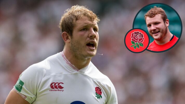 A two layered image of Joe Launchbury