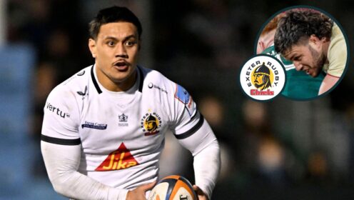 A two layered image of Len Ikitau (left) and Ethan Roots (right)