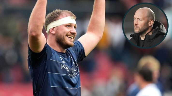 A two layered image of Joe Batley and George Skivington ahead of Bristol Bears v Gloucester