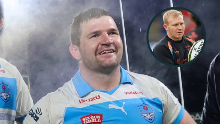 Bulls forward Marco van Staden (INPHO/Ryan Byrne/EPCR) and Dragons fly-half Tinus de Beer (INPHO/Geraint Nicholas/EPCR).