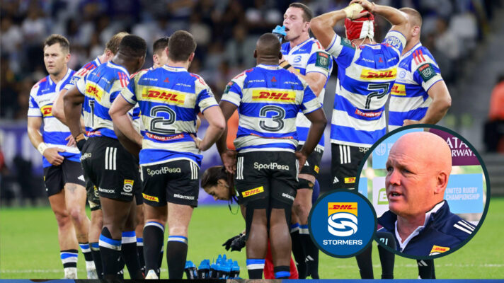 Stormers players and John Dobson image