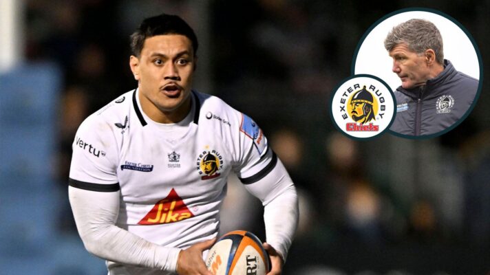 A two layered image of Len Ikitau and Rob Baxter