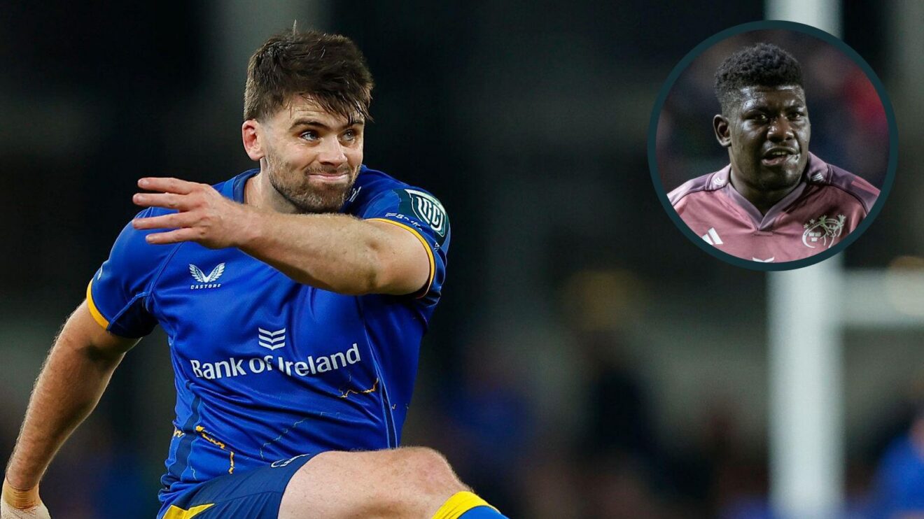 A two layered image of Harry Byrne (left) and Edwin Edogbo (right)