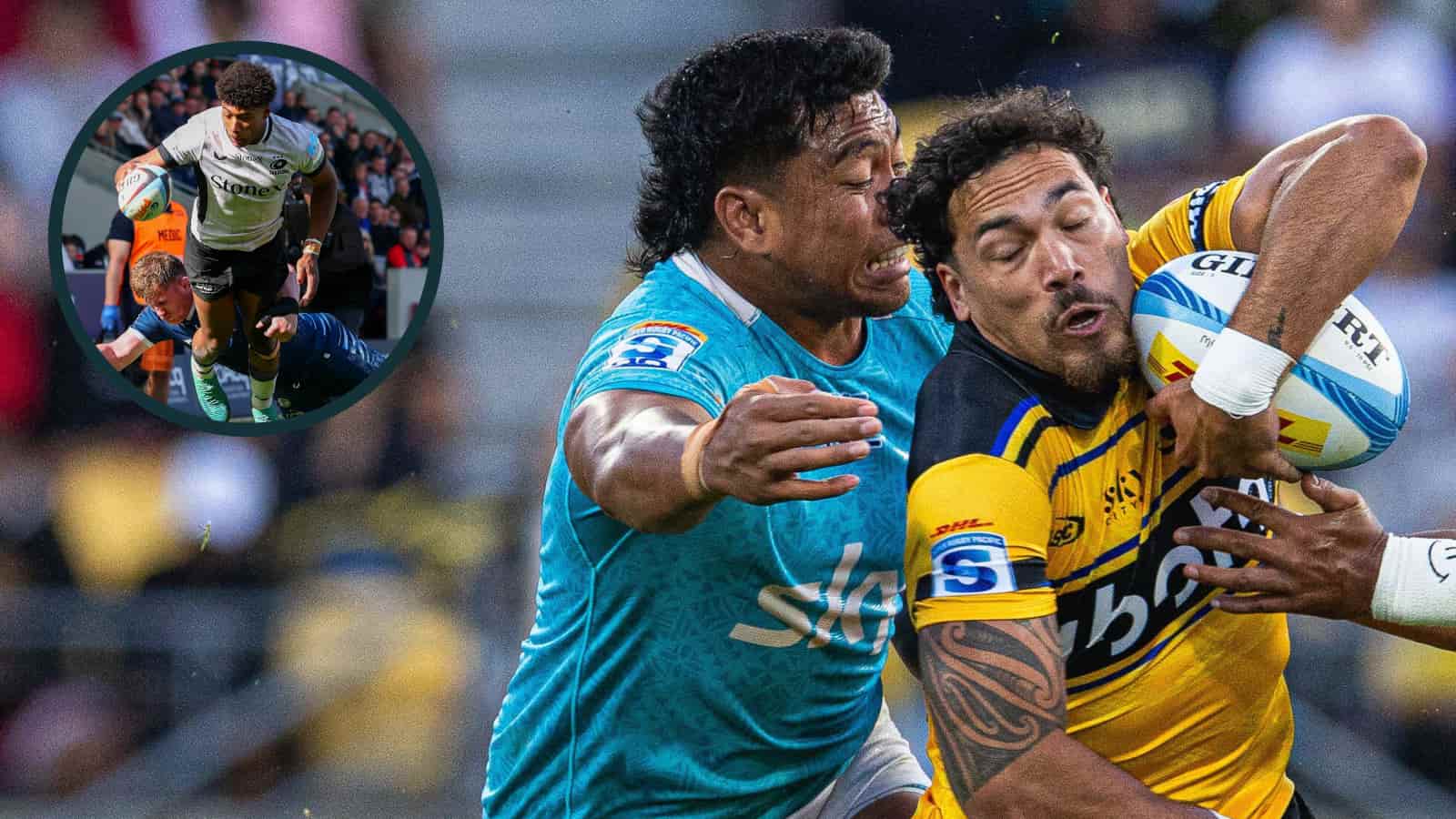 Moana Pasifika in Super Rugby Pacific Action and Noah Caluori Scores Five Tries in PREM Rugby Thrashing