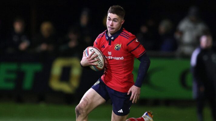 Jack Crowley in action for Munster.