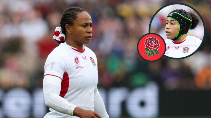 A two layered image of Jade Shekells and Sadia Kabeya