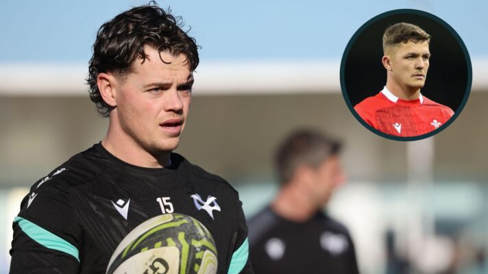 A two layered image of Jack Walsh (left) and Callum Sheedy (right)