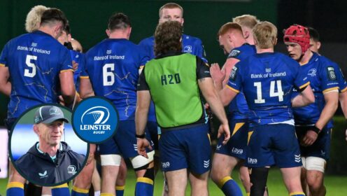 two layer image of Leinster and Leo Cullen
