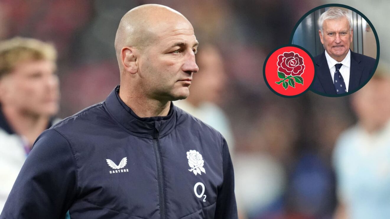 England head coach Steve Borthwick and RFU CEO Bill Sweeney (inset).