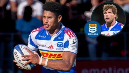 Sacha Feinberg-Mngomezulu in action for the Stormers.