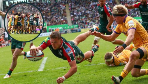 Leicester player ratings: Devastating try scoring display from ‘electric’ wingers marred by ‘disgraceful sportsmanship’ as ‘thug’ causes mass brawl