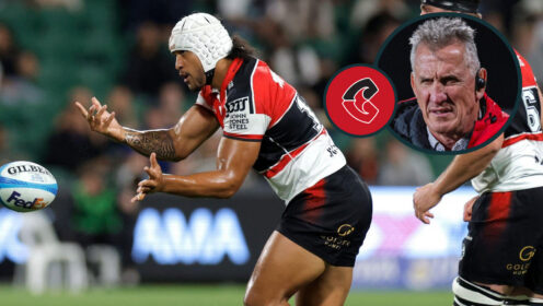 Leicester Fainga'anuku and Rob Penney photo