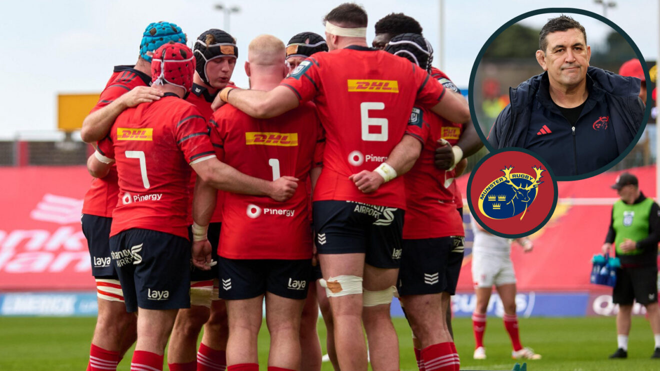 Munster players and Clayton McMillan photo