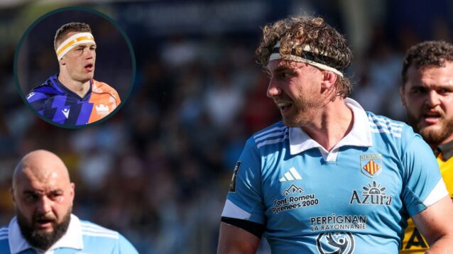 A two layered image of Jamie Ritchie (right) and Glen Young (left)