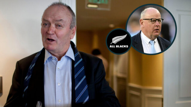 New All Blacks selector Sir Graham Henry and ex-Springboks coach Jake White (inset).