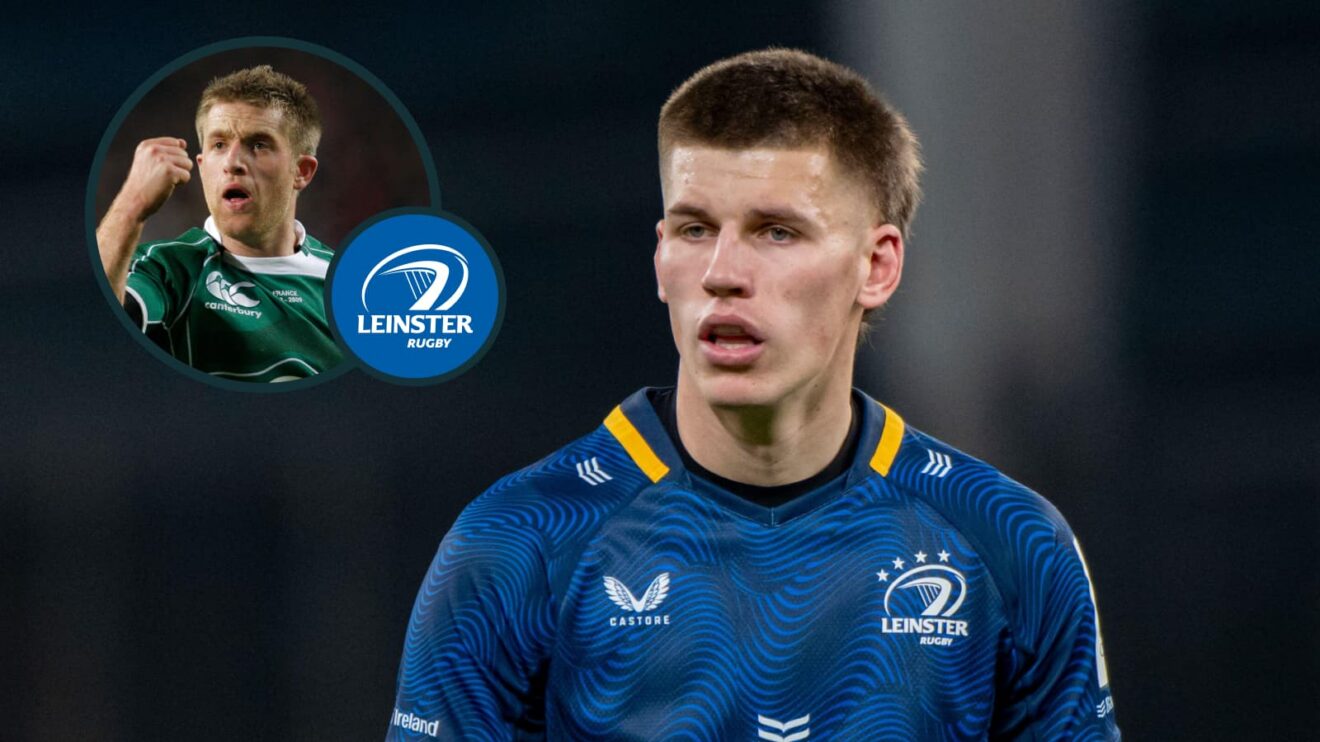 two layer image of Sam Prendergast and Luke Fitzgerald