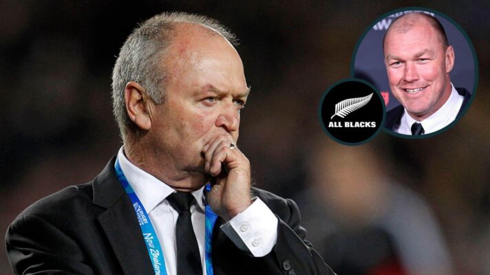 Sir Graham Henry and an inset of Springboks legend Schalk Burger