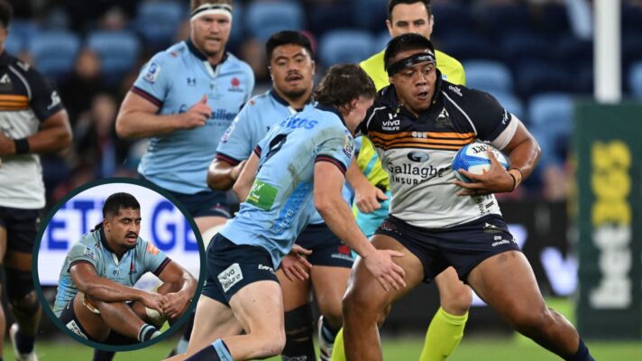 Brumbies prop Allan Alaalatoa scored a try on his 150th Super Rugby appearance against the Waratahs.