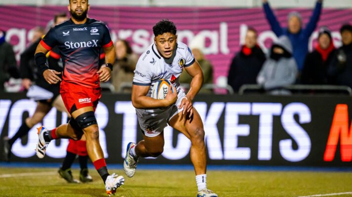 Greg Fisilau in action for Exeter in 2025/26