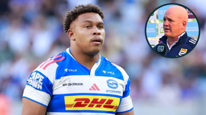 Zachary Porthen and an inset of Stormers boss John Dobson.