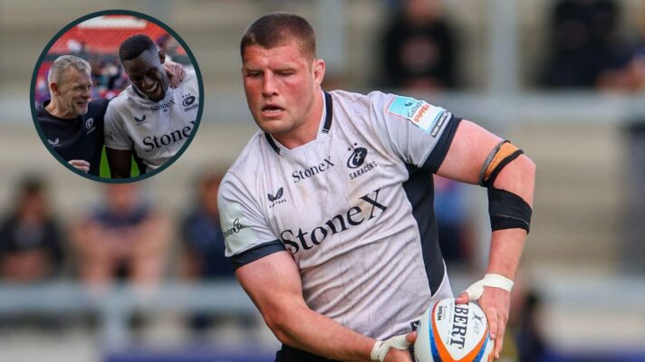 two layer image of Tom Willis and Maro Itoje