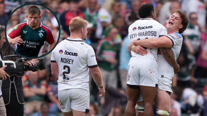 Exeter Chiefs wing Immanuel Feyi-Waboso impressed against Leicester Tigers.