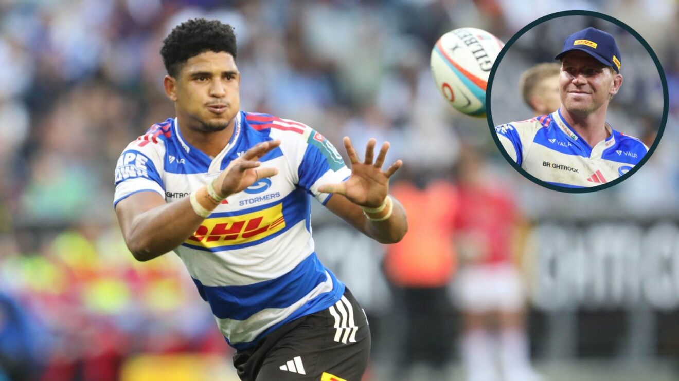 A two layered image of Sacha Feinberg-Mngomezulu (left) and Evan Roos (right)