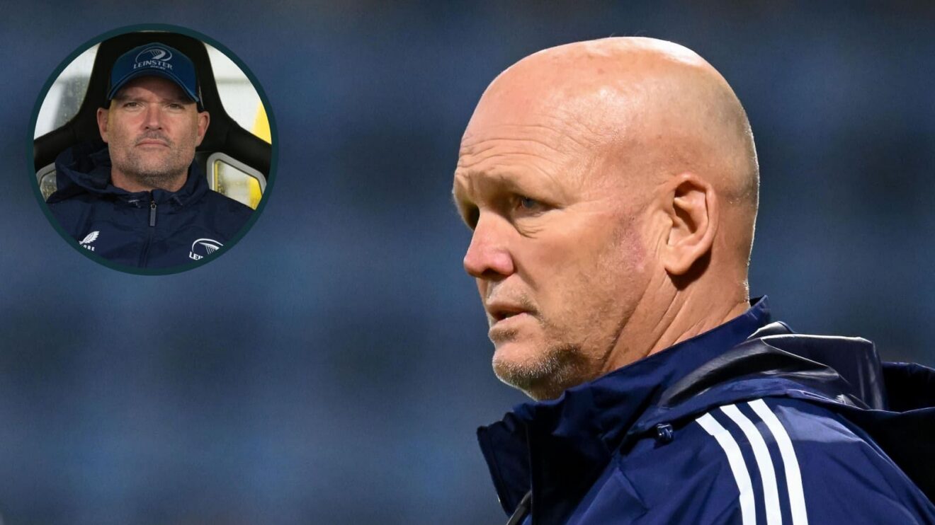 Stormers boss John Dobson and an inset of Leinster coach Jacques Nienaber.