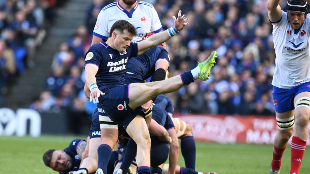 George Horne in action for Scotland in 2026