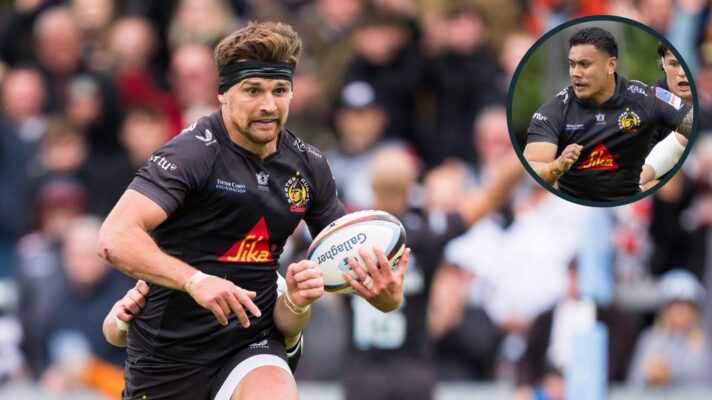 A two layered image of Henry Slade (left) and Len Ikitau (right)