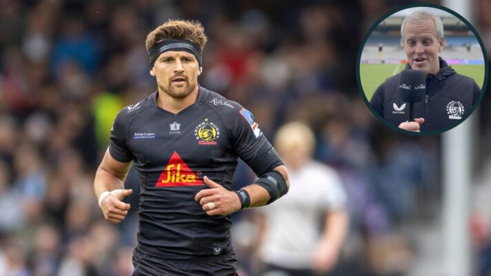 Exeter Chiefs Henry Slade In Action During Exeter Chiefs v Saracens. Credit: Copyright Martin Edwards