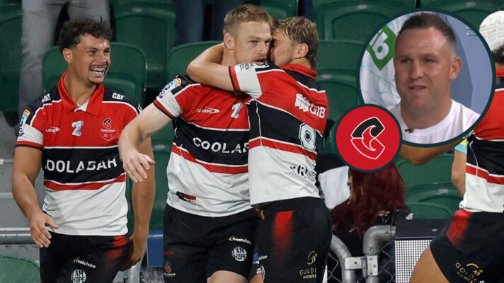 Crusaders players and James Parsons image