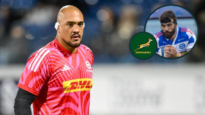 A two layered image of Salmaan Moerat (left) and Ruben van Heerden (right)