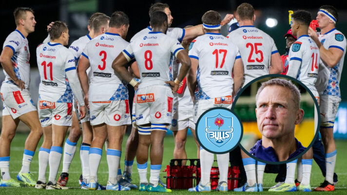 Bulls players and Johan Ackermann photo
