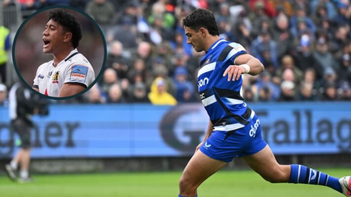 Santi Carreras continues at fly-half for Bath against Exeter Chiefs.