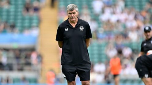 Rob Baxter before the 2026 PREM Rugby final